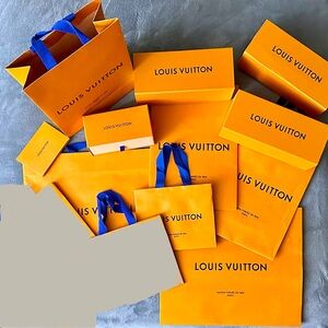 Louis Vuitton Orange and Blue Packaging Set